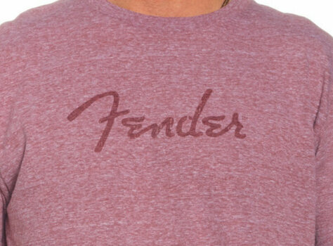 Maglietta Fender Maglietta Logo Unisex Red/Wine Red XL - 2
