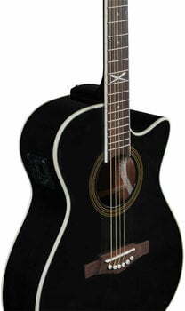 Guitare Jumbo acoustique-électrique Eko guitars NXT A100ce Black - 4