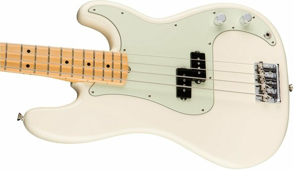 Elektrische basgitaar Fender American PRO Precision Bass MN Olympic White - 3
