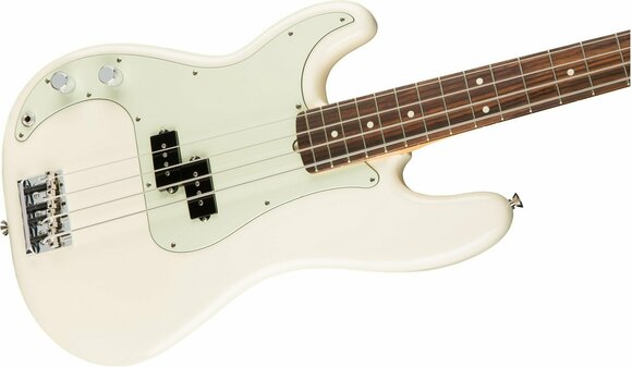Elektrická basgitara Fender American PRO Precision Bass LH RW Olympic White - 4