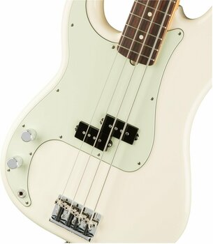 E-Bass Fender American PRO Precision Bass LH RW Olympic White - 5
