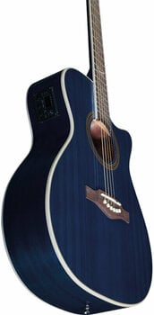 Jumbo elektro-akoestische gitaar Eko guitars NXT A100ce Blue - 3