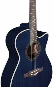 Jumbo elektro-akoestische gitaar Eko guitars NXT A100ce Blue - 4