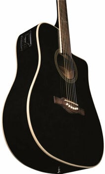 Guitare Dreadnought acoustique-électrique Eko guitars NXT D100ce Black - 3