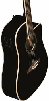 Guitare Dreadnought acoustique-électrique Eko guitars NXT D100ce Black - 4
