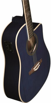 Dreadnought elektro-akoestische gitaar Eko guitars NXT D100ce Blue - 4