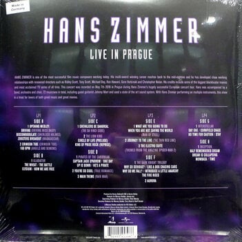 Disc de vinil Hans Zimmer - Live In Prague (Live At The O2 Arena 2016) (Green Coloured) (4 LP) - 2