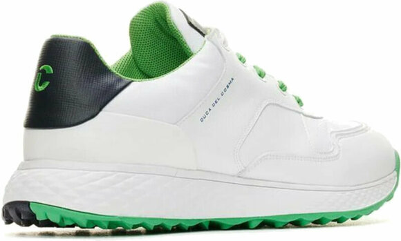 Golfskor för herrar Duca Del Cosma Pagani Men's Golf Shoe White/Navy/Green 43 - 3