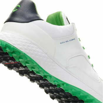 Calçado de golfe para homem Duca Del Cosma Pagani Men's Golf Shoe White/Navy/Green 43 - 6