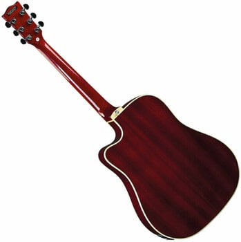 Dreadnought elektro-akoestische gitaar Eko guitars NXT D100ce Red - 2