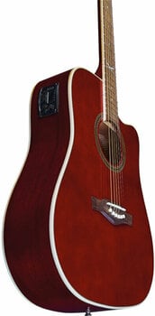 Dreadnought elektro-akoestische gitaar Eko guitars NXT D100ce Red - 4