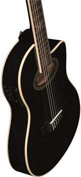 Elektro-klasszikus gitár Eko guitars NXT N100e 4/4 Black - 4