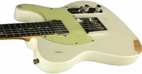 E-Gitarre Eko guitars Tero Relic Olympic White - 4