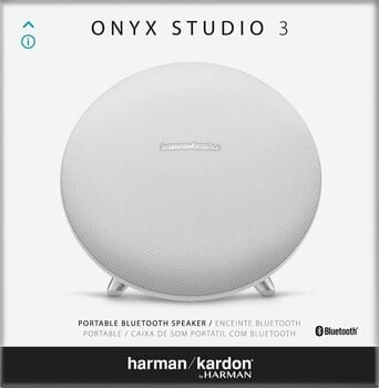 Hordozható hangfal Harman Kardon Onyx Studio 3 White - 5