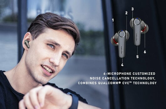 Manual de usuario de auriculares inalámbricos con cancelación de ruido earfun  Air Pro 3