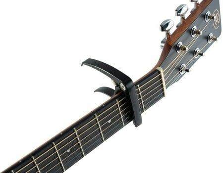 Capodastre pour guitare accoustique SX SZCP2BK Black - 4