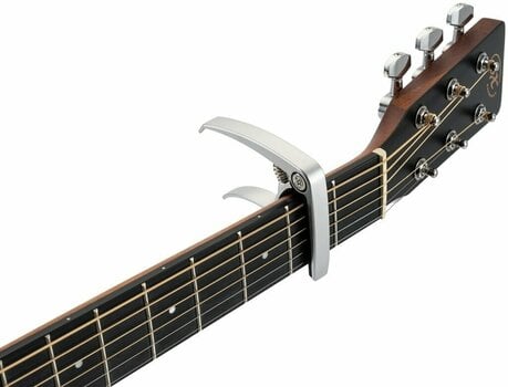 Kapodastr pro kytaru s kovovými strunami SX SZCP2SL Silver - 4