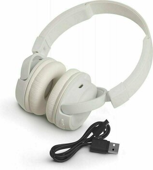 Безжични On-ear слушалки JBL T450BT White - 4