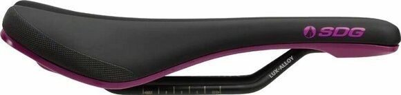 Saddle SDG Bel-Air V3 Lux-Alloy Black/Purple Steel Alloy Saddle - 3