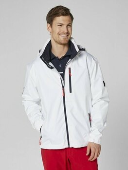 Giacca Helly Hansen Men's Crew Hooded Midlayer Giacca White XL - 3