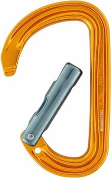 Mousqueton escalade Petzl Sm'D Wall D Carabiner Yellow Solid Straight Gate - 2