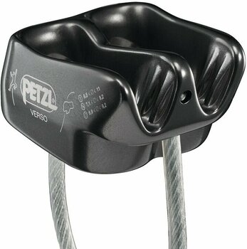 Safety Gear for Climbing Petzl Verso Belay/Rappel Device Gray - 3