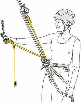Zaščitna oprema za plezanje Petzl Dual Connect Adjust Rope Lanyard Double - 3
