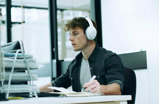 Vezeték nélküli fejhallgatók On-ear Creative Zen Hybrid White - 6