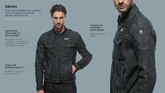 Tekstilna jakna Dainese Denim Tex Jacket Blue 50 Tekstilna jakna - 10