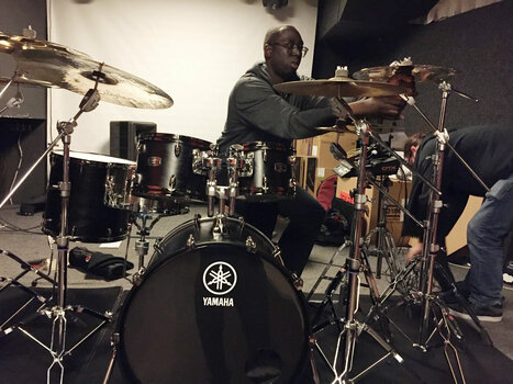Akoestisch drumstel Yamaha Live Custom Black Wood Larnell Lewis - 13