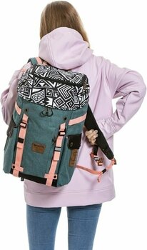 Lifestyle ruksak / Taška Meatfly Scintilla Backpack Dancing White/Heather Moss 26 L Batoh - 5