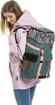 Lifestyle Backpack / Bag Meatfly Scintilla Backpack Dancing White/Heather Moss 26 L Backpack - 6