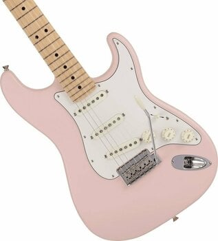 Elektrische gitaar Fender Made in Japan Junior Collection Stratocaster MN Satin Shell Pink - 4