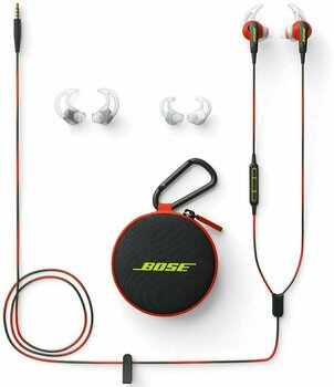 En la oreja los auriculares Bose SoundSport IE Apple Power Red - 3