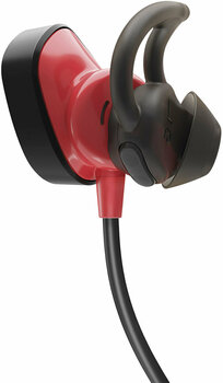 Bezdrôtové sluchadlá do uší Bose SoundSport Wireless PULSE in-ear headphones Black/Red - 2