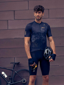Mez kerékpározáshoz Spiuk Top Ten Star Jersey Short Sleeve Dzsörzi Black XL - 3
