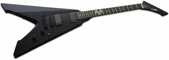 Electric guitar ESP LTD Vulture Black Satin - 2