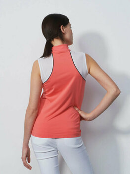 Риза за поло Daily Sports Maja Sleeveless Polo Shirt Coral M - 4
