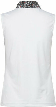 Camisa pólo Daily Sports Imola Sleeveless Half Neck Polo Shirt White S - 2