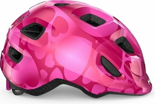 Kid Bike Helmet MET Hooray Pink Hearts/Glossy XS (46-52 cm) Kid Bike Helmet - 2