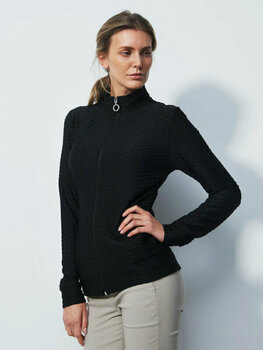 Hoodie/Sweater Daily Sports Verona Long-Sleeved Full Zip Top Black S - 4