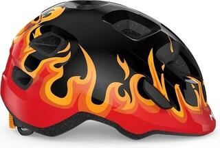Kinder fahrradhelm MET Hooray Black Flames/Glossy XS (46-52 cm) Kinder fahrradhelm - 1
