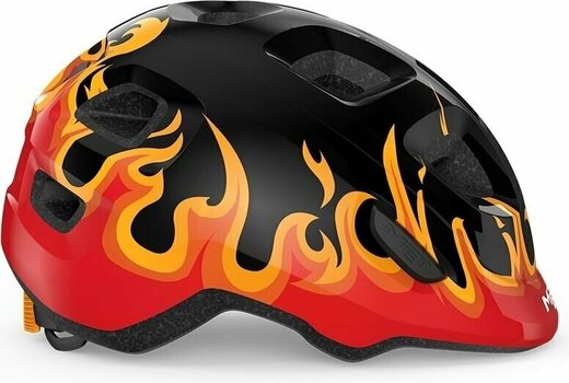 Kid Bike Helmet MET Hooray Black Flames/Glossy XS (46-52 cm) Kid Bike Helmet - 2