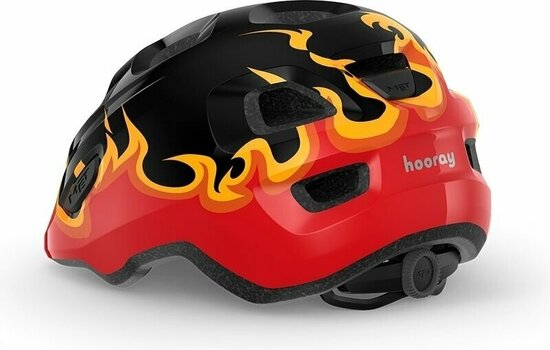 Kid Bike Helmet MET Hooray Black Flames/Glossy XS (46-52 cm) Kid Bike Helmet - 3