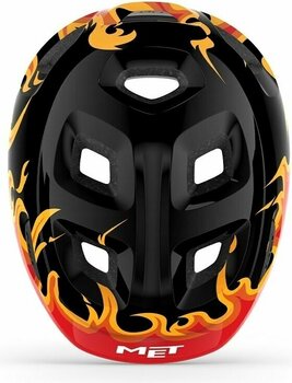 Kid Bike Helmet MET Hooray Black Flames/Glossy XS (46-52 cm) Kid Bike Helmet - 4