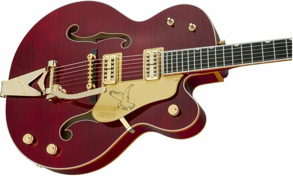 Semi-Acoustic Guitar Gretsch G6136TFM-DCHY Falcon Limited Edition, Dark Cherry Stain - 4
