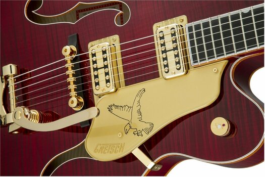 Halvakustisk guitar Gretsch G6136TFM-DCHY Falcon Limited Edition, Dark Cherry Stain - 7