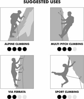 Imbracatura da arrampicata Climbing Technology Wall XS/S Anthracite/Mustard Yellow Imbracatura da arrampicata - 4