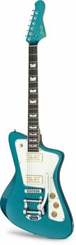 Electric guitar Baum Guitars Original Series - Wingman W Coral Blue - 4