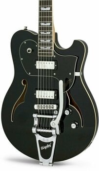 Semi-Acoustic Guitar Baum Guitars Original Series - Leaper Tone TD Pure Black - 3